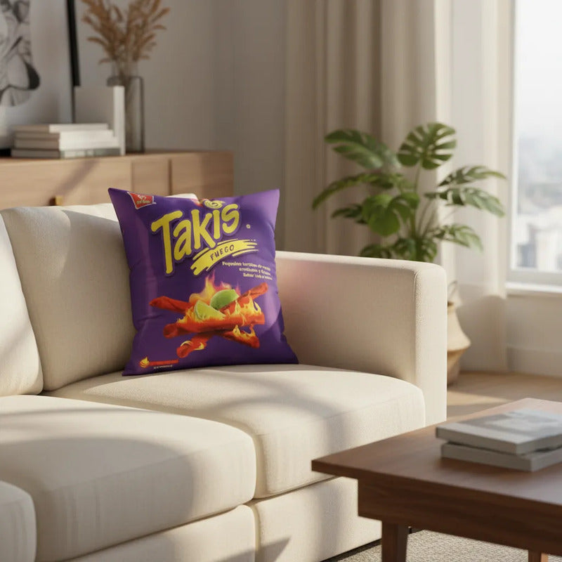 Almohada De Takis Providencia Grande Super Suave Y Esponjoso Violeta Oscuro