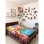 Frazada Providencia Toy Story 5 Matrimonial Calientita Suave Toy Story 5 Amigos 700 G Verde Lima