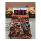 Frazada Providencia Disney Matrimonial Super Calientita Jurassic Park Dorado