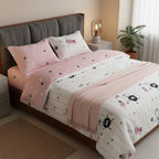 Funda De Edredón Duvet Matrimonial 2 Vistas 100% ALG Premium Rosa Pálido