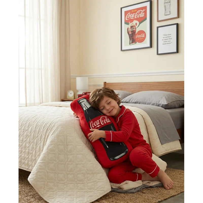 Almohada Providencia Abrazable Coca Cola Super Esponjosa Rojo