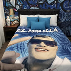 Frazada Matrimonial Providencia De Artistas Super Suave. El Malilla Azul