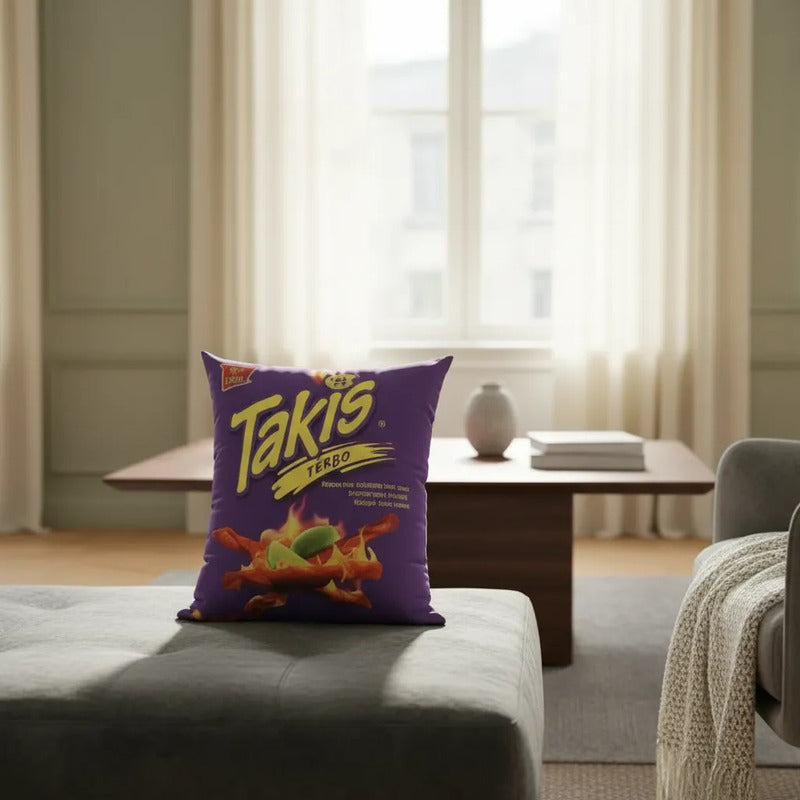 Almohada De Takis Providencia Grande Super Suave Y Esponjoso Violeta Oscuro