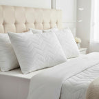Par De Almohadas Leonora Matrimoniales Suaves Y Cómodas Blanco