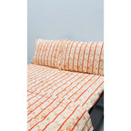 Juego De Sabanas Franela Mariol 100% Algodón Matrimonial Nude Mandarina Suave