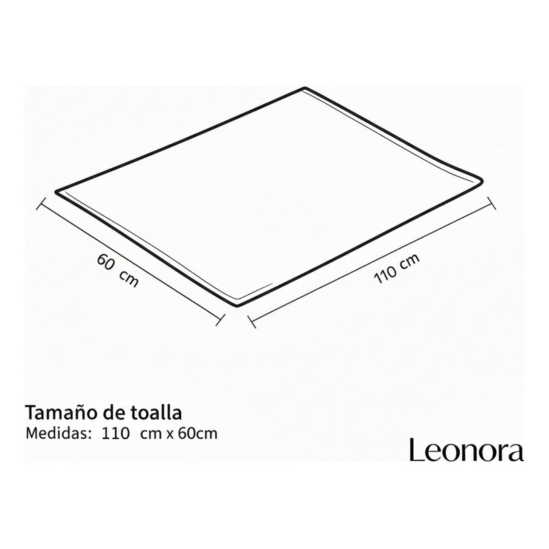 Toalla De Mano Microfibra Leonora. Set De 6 Toallas 110x60cm Naranja Sirena Y Delfín