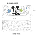 Almohada Providencia Super Jumbo Mickey Music Azul Claro