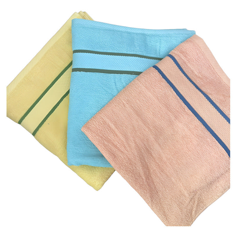 Toalla De Medio Baño Super Absorbente 100% Algodón Varsovia Amarillo Colección 2