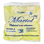 Juego De Sabanas Franela Mariol 100% Algodón Matrimonial Verde Claro Verde Soles_lunas