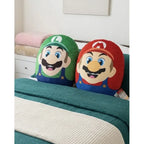 Almohada Providencia Abrazable Pack Mario Bros Y Luigi Suave Azul Marino
