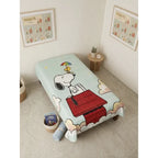 Frazada Matrimonial Providencia Snoopy Turquesa Super Suave Snoopy Casita Roja Turquesa 700 G Turquesa