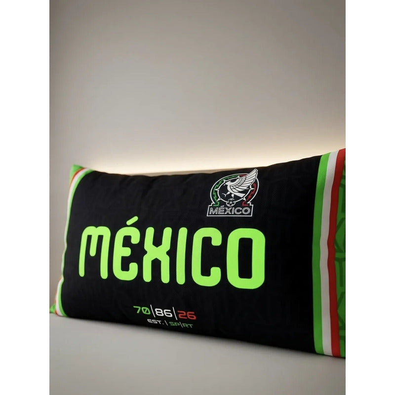 Almohada Providencia Super Jumbo Selección Mexicana Esponjos Negro