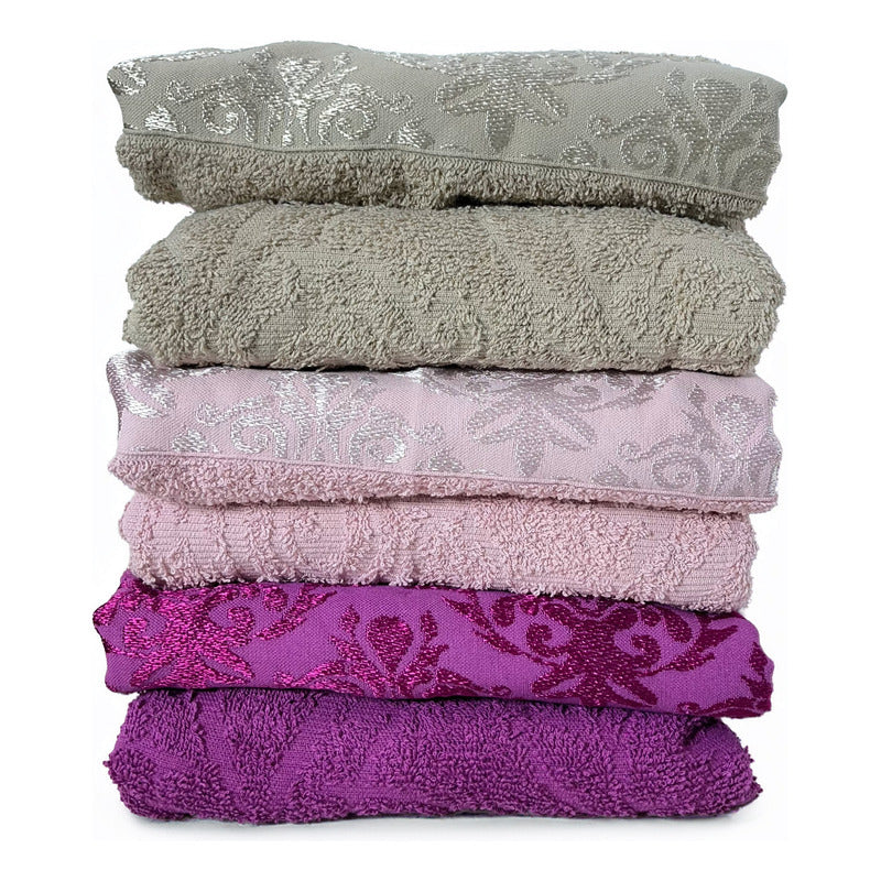 Tallas De Medio Baño 100% Algodón Super Absorbente Monarca Rosa Colección 1