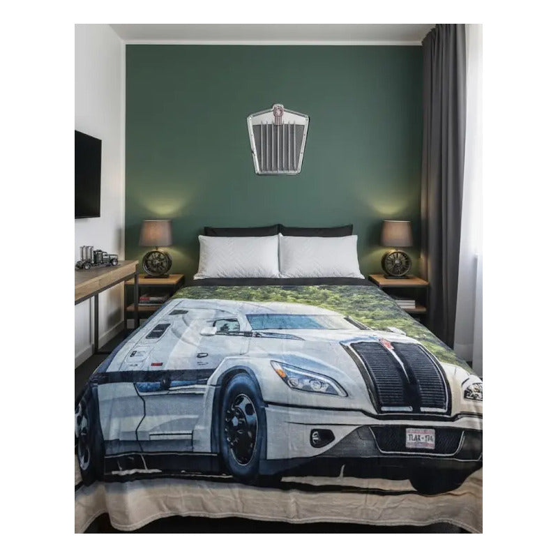 Frazada Providencia Matrimonial Super Calientita Tráiler Modelo Para Hombre Verde Oscuro