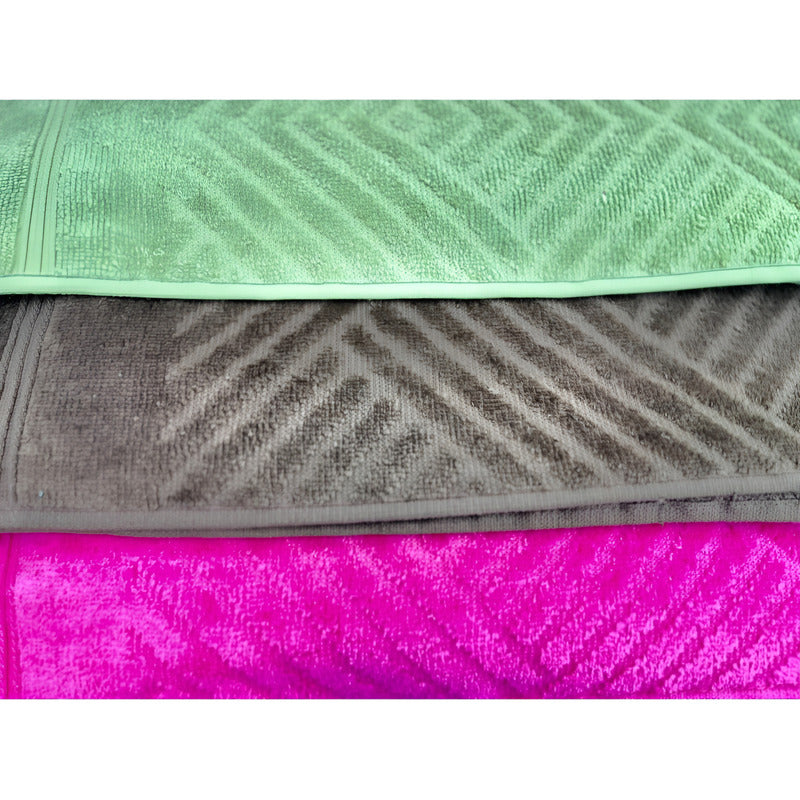 Tallas De Baño Completo 100% Algodón Super Absorbente Greta Rosa Colección 4