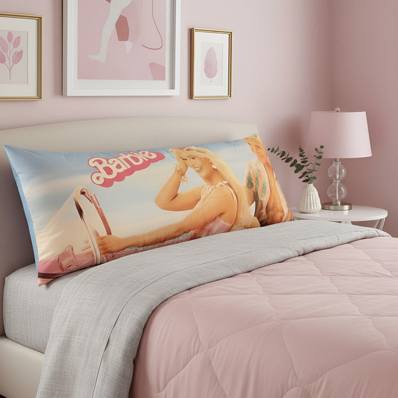 Almohada Providencia Super Jumbo Barbie Movie Rosa Claro