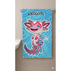 Toalla De Mano Microfibra Leonora. Set De 6 Toallas 110x60cm Celeste Axolotl