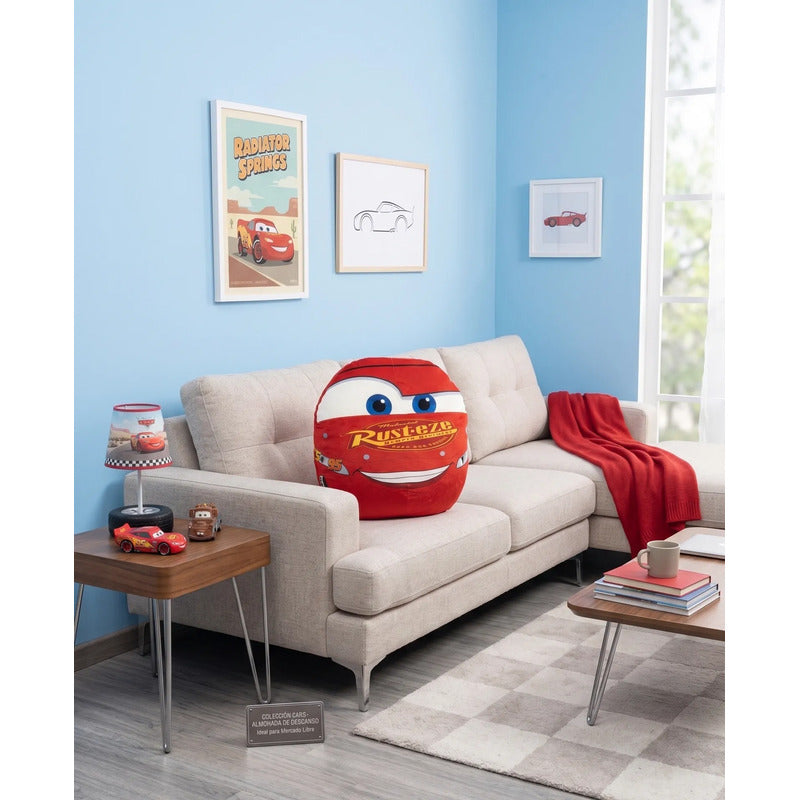 Almohada Providencia Abrazable Cars/rayo Mcqueen Super Suave Rojo