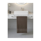 Toallas Baño Completo 100% Algodón Super Absorbente Marrón Café