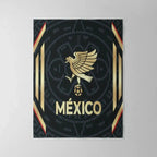Frazada Divertidos Diseños Tela Polar Cobija Suave 220x180cm Color Selección Mexicana Fútbol Liso