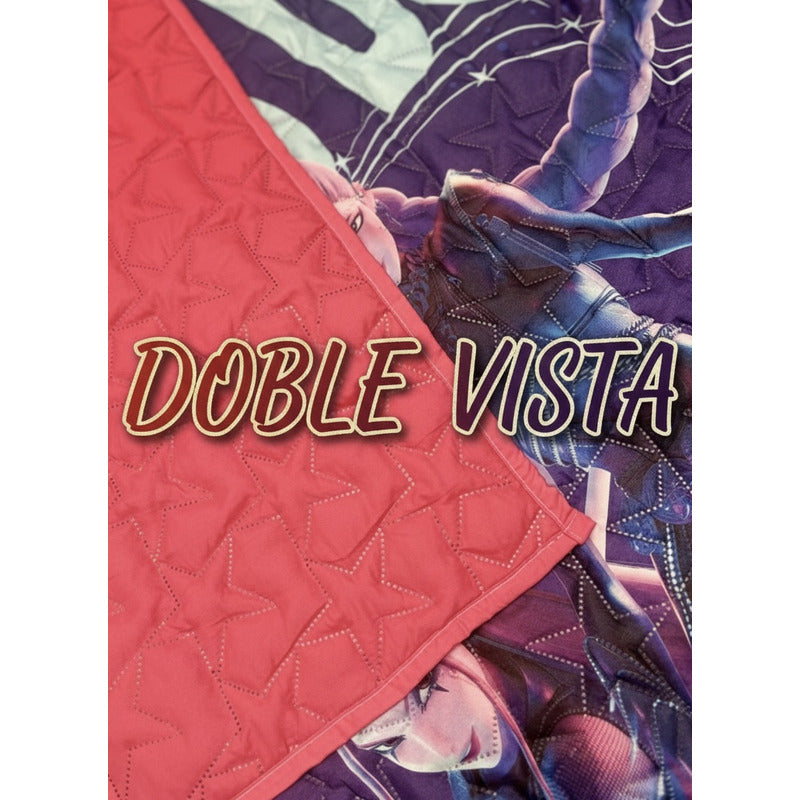 Colcha Matrimonial Providencia Grabada Demon Hunters Violeta Oscuro Las Guerreras K-pop