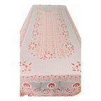 Mantel Calado Leonora 1.5×2.5 M | Elegancia Total Naranja Oscuro Calado Naranja