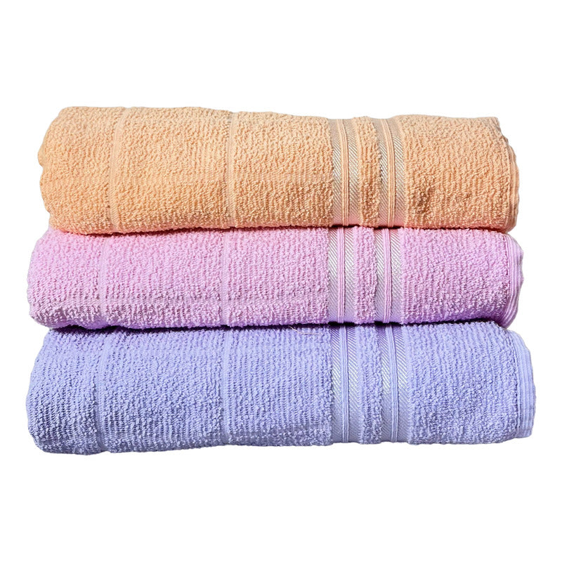 Toalla De Medio Baño 100% Algodón Super Absorbente Dreams Rosa Colección 1