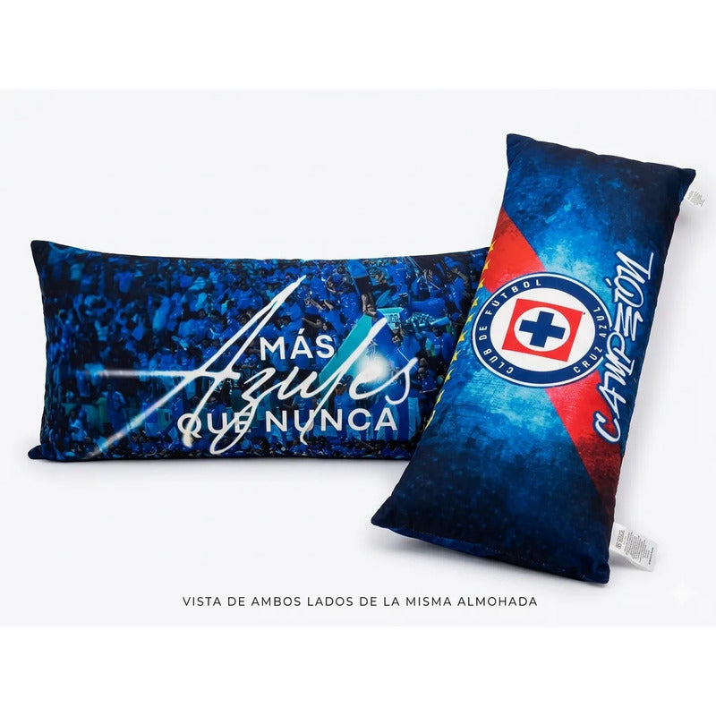 Almohada Providencia Super Cruz Azul Hang Tag Azul Acero