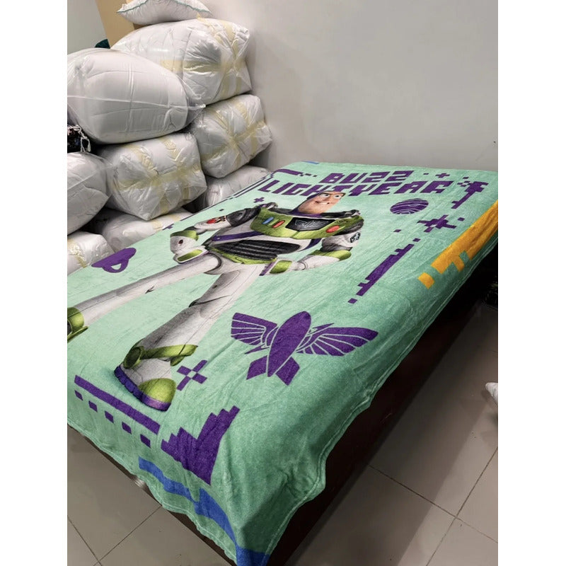 Frazada Providencia Matrimonial Buzz Lightyear- Toy Story 5 Buzz Lightyear Toy Story 5 670 G Turquesa
