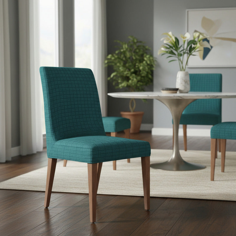 Cubre Sillas Stretch Premium Elástica Para Silla Ajustable Blanco Petróleo