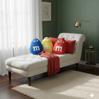Pack De 3 Almohadas Providencia M&m's Lunetas Super Suave Rojo