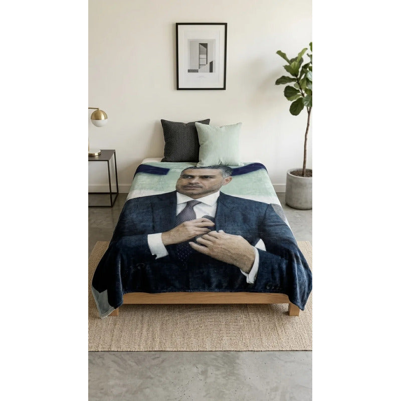 Frazada Matrimonial Providencia Omar Gracia Harfuch Suave Omar Garcia Harfuch 700 G Turquesa