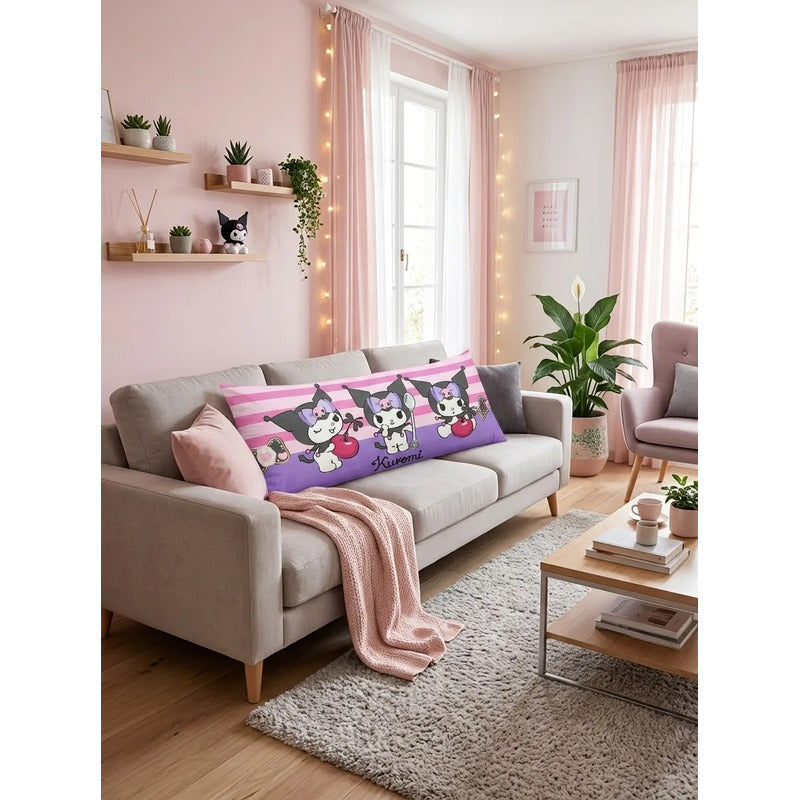 Almohada Providencia Super Jumbo Kuromi Rosa Rosa
