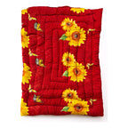 Colchoneta Matrimonial Super Cómoda Reforzada Rojo