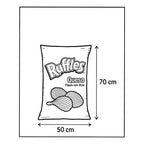 Almohada Ruffles Providencia Grande Super Suave Y Esponjoso Verde Lima