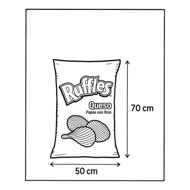Almohada Ruffles Providencia Grande Super Suave Y Esponjoso Verde Lima