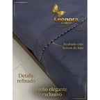 Juego De Sábanas Matrimonial Algodón Percal 144 Hilos-fresca Azul Oscuro Lisa Suave Y Transpirable De Calidad Premium