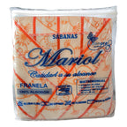 Juego De Sabanas Franela Mariol 100% Algodón Matrimonial Nude Mandarina Suave