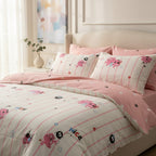 Funda De Edredón Duvet Matrimonial 2 Vistas 100% ALG Premium Rosa Pálido