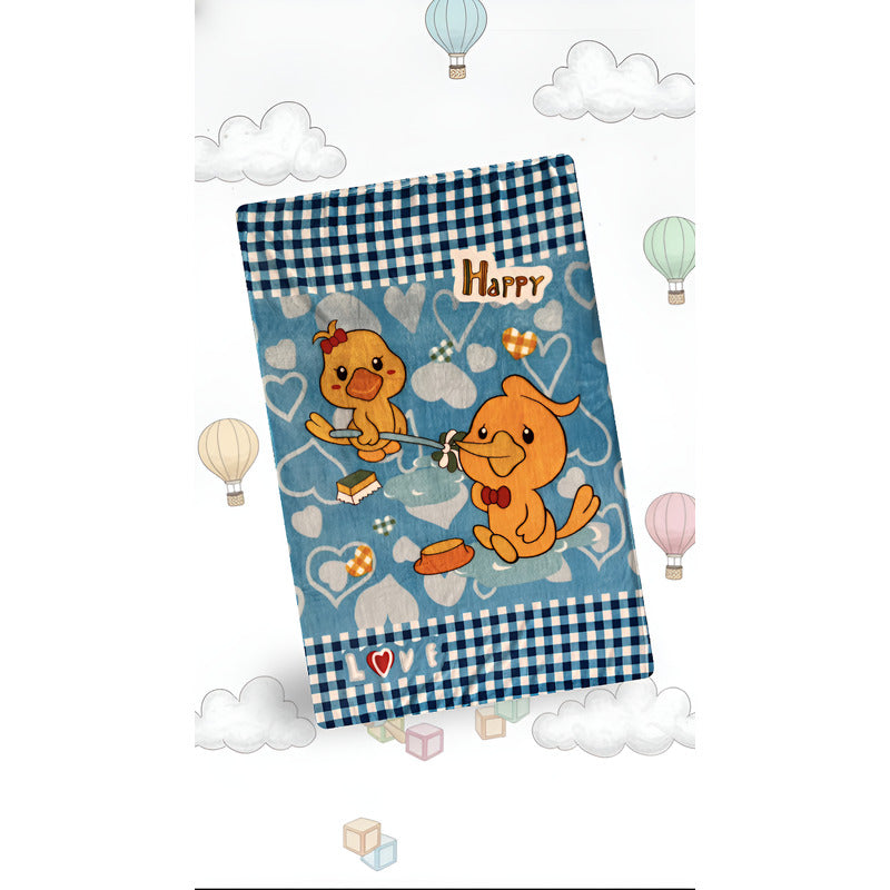 Cunero Baby Plus Leonora Para Bebe Térmico Y Super Suavecito Patos Y Pesca Azul Acero
