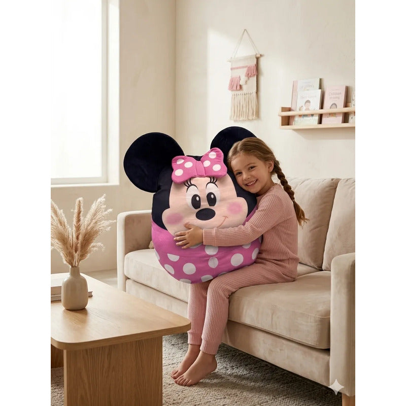 Almohada Providencia Abrazable Minnie Mause Super Esponjosa Rosa