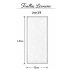 Toalla 100% Algodón Calidad Premium 3/4 Super Absorbente Blanco Liver 3/4