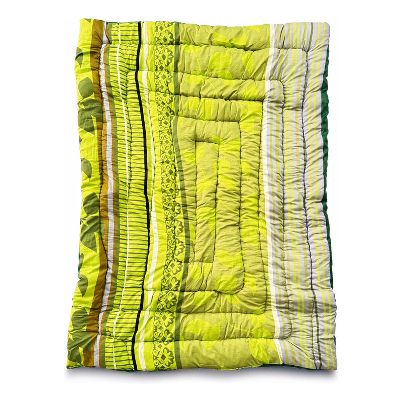 Colchoneta Matrimonial Super Cómoda Reforzada Verde