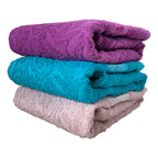 Tallas De Medio Baño 100% Algodón Super Absorbente Monarca Violeta Colección 3