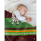 Cunero Baby Clasic Leonora De Bebé Térmico Y Super Suavecito Cebra Y Jirafa Chocolate