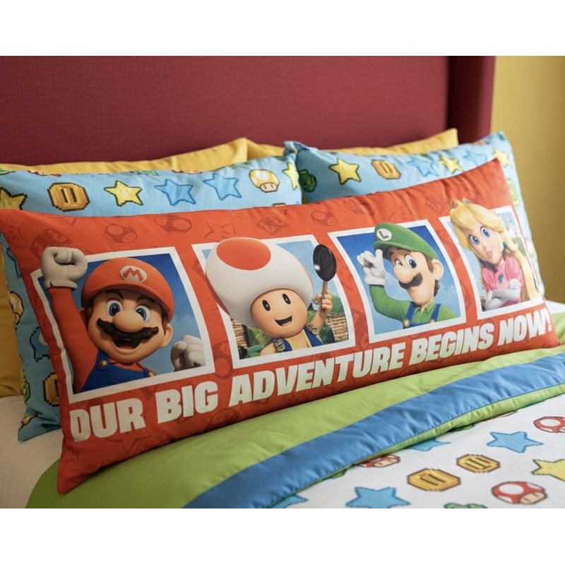 Almohada Providencia Super Jumbo Mario Team Rojo