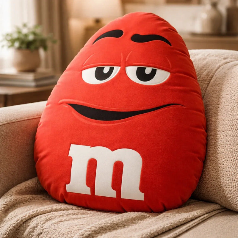 Pack De 3 Almohadas Providencia M&m's Lunetas Super Suave Rojo