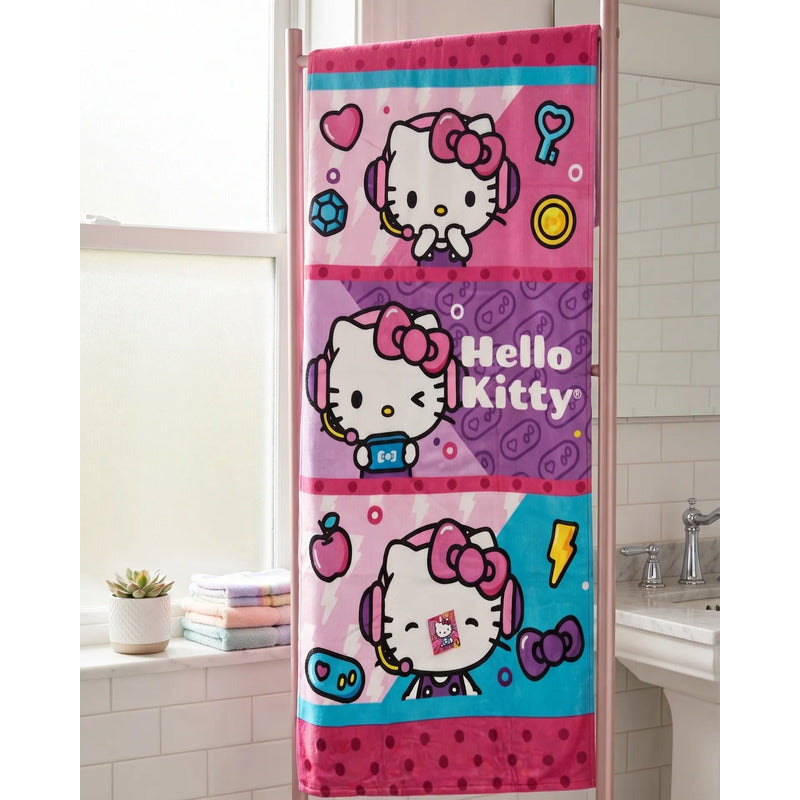 Toalla Providencia Hello Kitty Alta Absorción 100% Algodón Rosa Hello Kitty