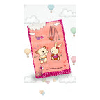 Cunero Baby Plus Leonora Para Bebe Térmico Y Super Suavecito Ositos En El Parque Rosa Pálido