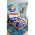 Frazada Providencia Disney Matrimonial Super Calientita Intensamente Violeta